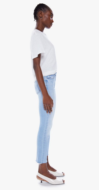 MOTHER - The Mid Rise Dazzler Crop Fray - Sun Kissed