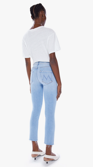 MOTHER - The Mid Rise Dazzler Crop Fray - Sun Kissed
