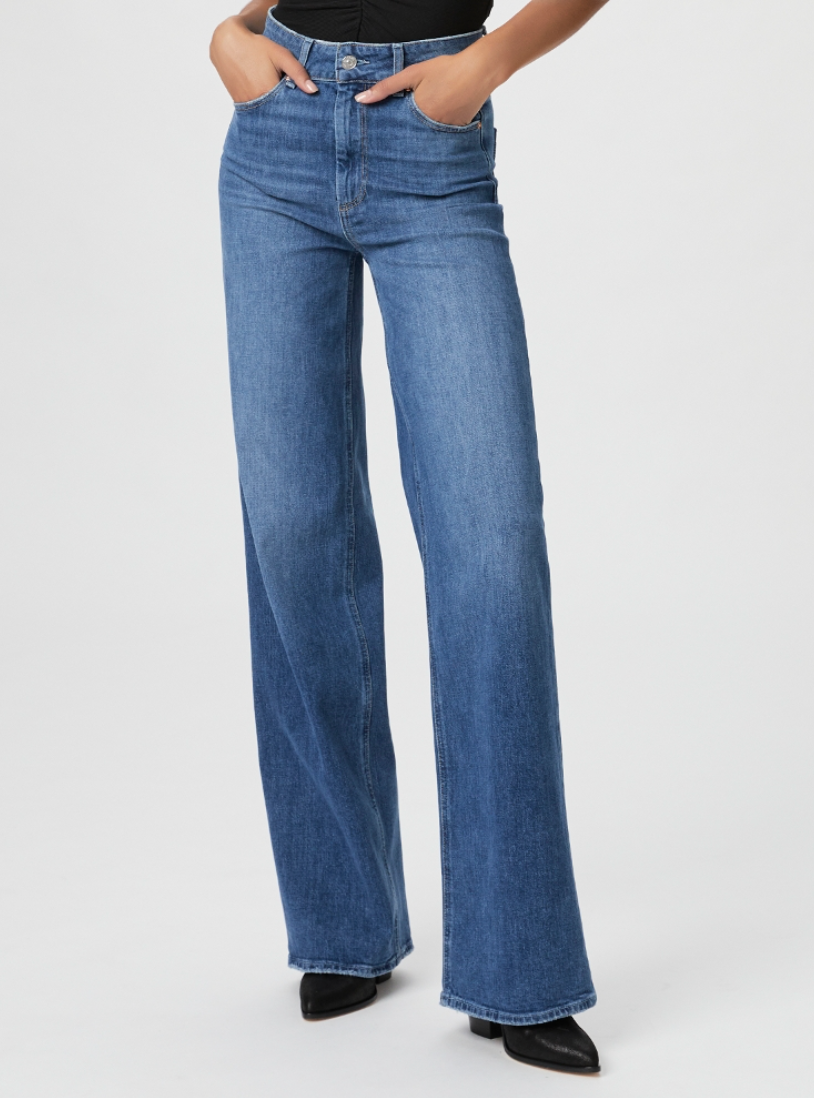 Paige - Sasha High Rise Loose Straight Leg Jean - Stefania