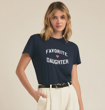 Load image into Gallery viewer, Favorite Daughter - Favorite Daughter Graphic Tee Shirt - Navy
