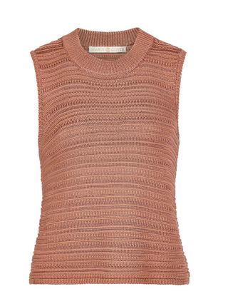 Marie Oliver - Nev Sleeveless Knit Top - Nectarine