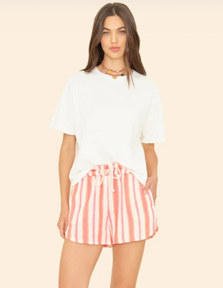 Xirena - Starla Cotton Gauze Short - Sunset Pink Stripe