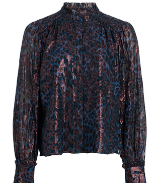 Marie Oliver - Montana Metallic Silk Blouse - Riverbend
