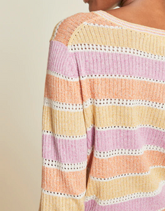 Veronica Beard - Raimi Color-Blocked Pullover Sweater - Pastel Multi