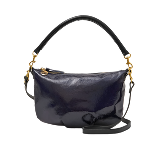 Clare V. - Petit Moyen Leather Handbag - Twilight Crinkle Patent