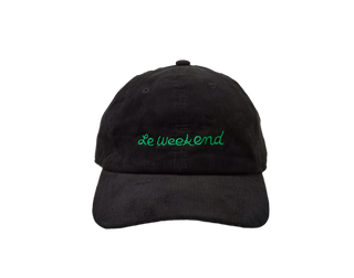 Clare V. - Embroidered Corduroy Baseball Hat - Le Weekend