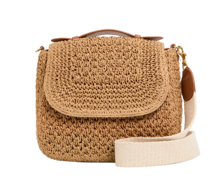 Clare V. - Louis Top Handle Raffia Handbag - Raffia Twist