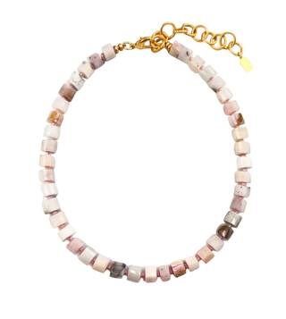Elizabeth Cole - Meg Pink Opal Chunky Bead Necklace - Pink Opal