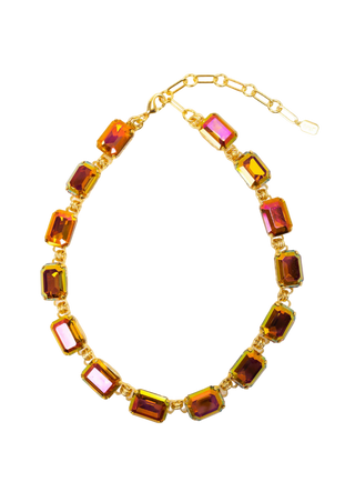 Elizabeth Cole - Roselle Crystal Necklace - Astral Pink