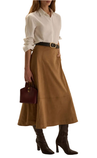 Favorite Daughter - The Aspen Suede Skirt - Camel