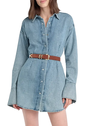 favorite daughter denim dress Favorite Daughter The Eyes on Me Denim Mini Dress