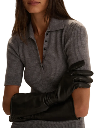 Favorite Daughter - The Leather Opera Gloves - Black