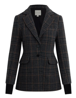 Favorite Daughter - Plaid City Blazer - Navy Multi