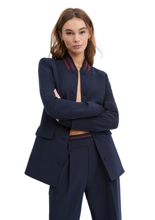 Favorite Daughter - The Varsity Blazer - Navy/Vino