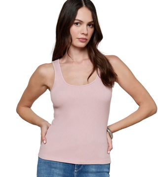 L'Agence - Adira Scoopneck Ribbed Tank Top