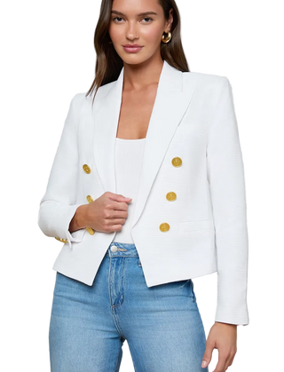 L'Agence - Brooke Blazer - White