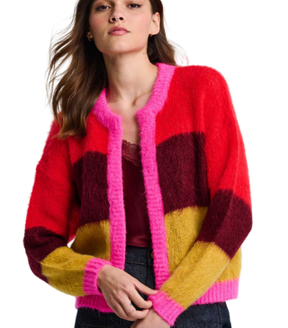Lisa Todd - Tutti Colore Cardigan Sweater - Red Multi