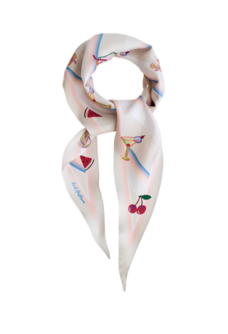 Lost Pattern - Silk Diamond Neckerchief Scarf - Happy Hour