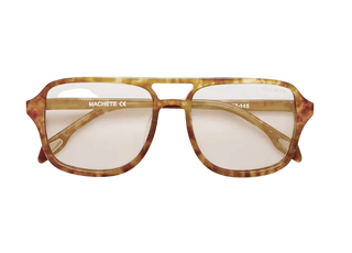 Machete - Jane Italian Acetate Pilot Frame Sunglasses - Modern Walnut
