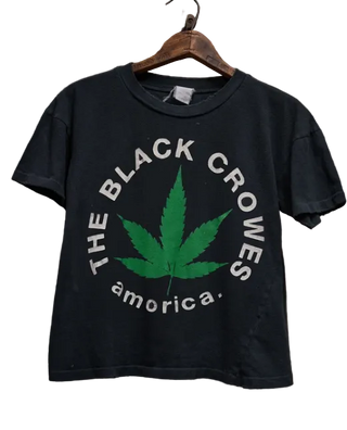 Madeworn - Black Crowes Amorica Crop Tee - Coal