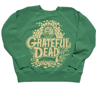 Madeworn - Grateful Dead Sun Through Stone Shrunken Sweatshirt - Grass