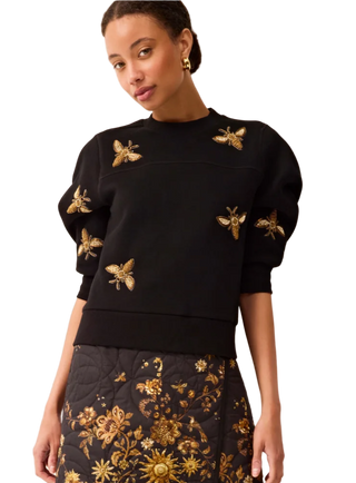 Marie Oliver - Ariana Beaded Sweatshirt - Bumblebees