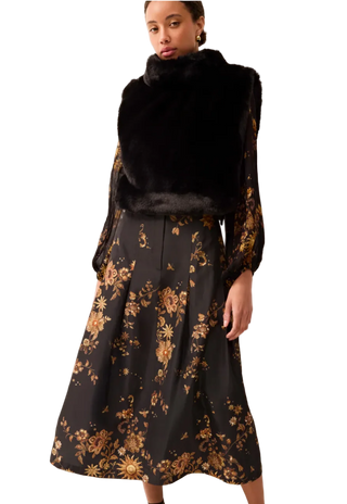 Marie Oliver - Cordelia Faux Fur Popover - Black