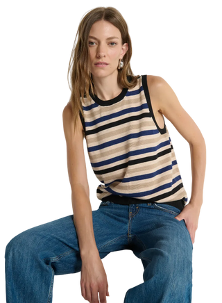 Nation LA - Marais Tank Sweater - Veranda Stripe