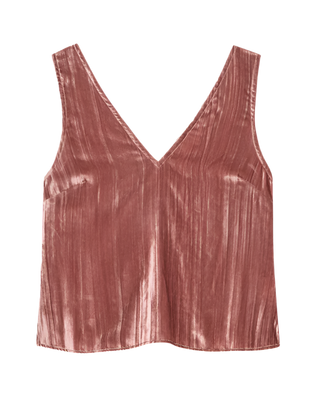 Nation LTD - Ave Velvet Tank Top - Terracotta