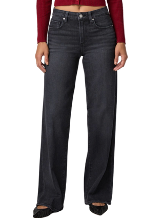 Paige - Tatum 32" Wide Leg Jean - Ink Black