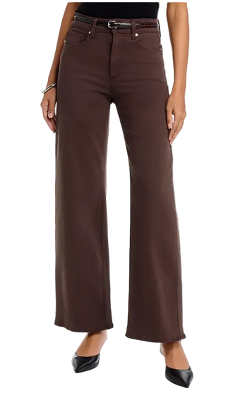 Paige - Anessa Wide Leg Jean - Rich Chocolate