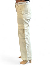 Load image into Gallery viewer, Pistola - Addie High Rise Relaxed Cargo Trouser - Eggshell
