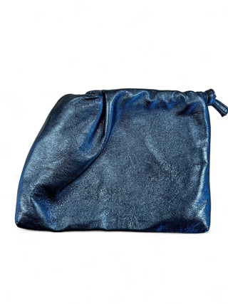 LEMIZ - Ivy Clutch Handbag - Metallic Blue