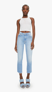 Mother - The Insider Crop Step Fray Denim Jean - Limited Edition