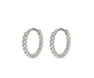 Luv AJ - Mini Beaded Huggie Earrings