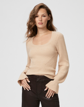 Load image into Gallery viewer, Paige - Virtue Scoop Neck Ribbed Sweater - Camel
