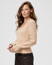 Load image into Gallery viewer, Paige - Virtue Scoop Neck Ribbed Sweater - Camel
