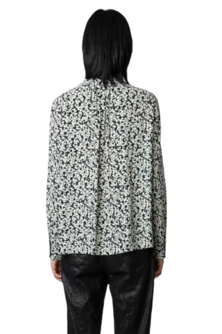 Zadig & Voltaire - Tink Crepe Floral Print Blouse - Vanille