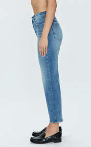 Pistola - Charlie High Rise Classic Straight Ankle Jean - Spruce