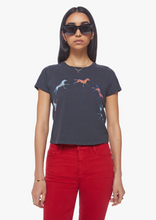 Load image into Gallery viewer, MOTHER - The Cropped Ittie Bittie T Shirt - Horsin Around
