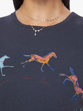 Load image into Gallery viewer, MOTHER - The Cropped Ittie Bittie T Shirt - Horsin Around
