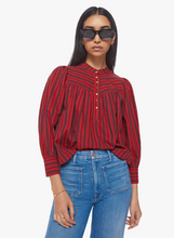 Load image into Gallery viewer, MOTHER - The Toss Up Cotton Blouse - Sun Down Stripe

