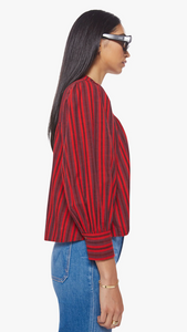 MOTHER - The Toss Up Cotton Blouse - Sun Down Stripe