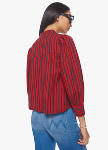 MOTHER - The Toss Up Cotton Blouse - Sun Down Stripe