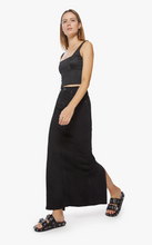 Load image into Gallery viewer, MOTHER - The Candy Stick Denim Maxi Skirt - Licorice
