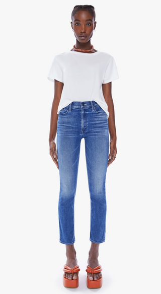 MOTHER - The Mid Rise Dazzler Ankle Denim Jean - Wish On A Star