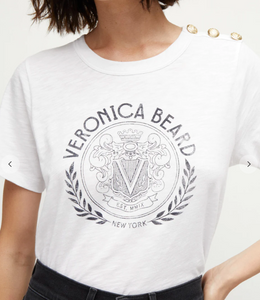 Veronica Beard - Carla Logo Tee - Navy/White