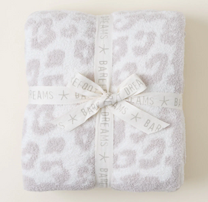 Barefoot Dreams - CozyChic Barefoot in the Wild Throw Blanket - Cream/Stone