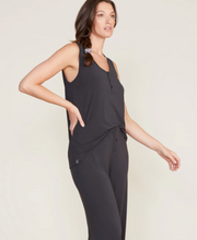 Load image into Gallery viewer, Barefoot Dreams - Luxe Milk Jersey Henley Pajamas Set - Carbon
