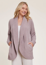 Load image into Gallery viewer, Barefoot Dreams - CozyChic Chenille Shawl Cardigan - Deep Taupe
